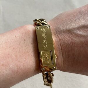 L.A.M.B. Watch Gold Tone Stainless Steel